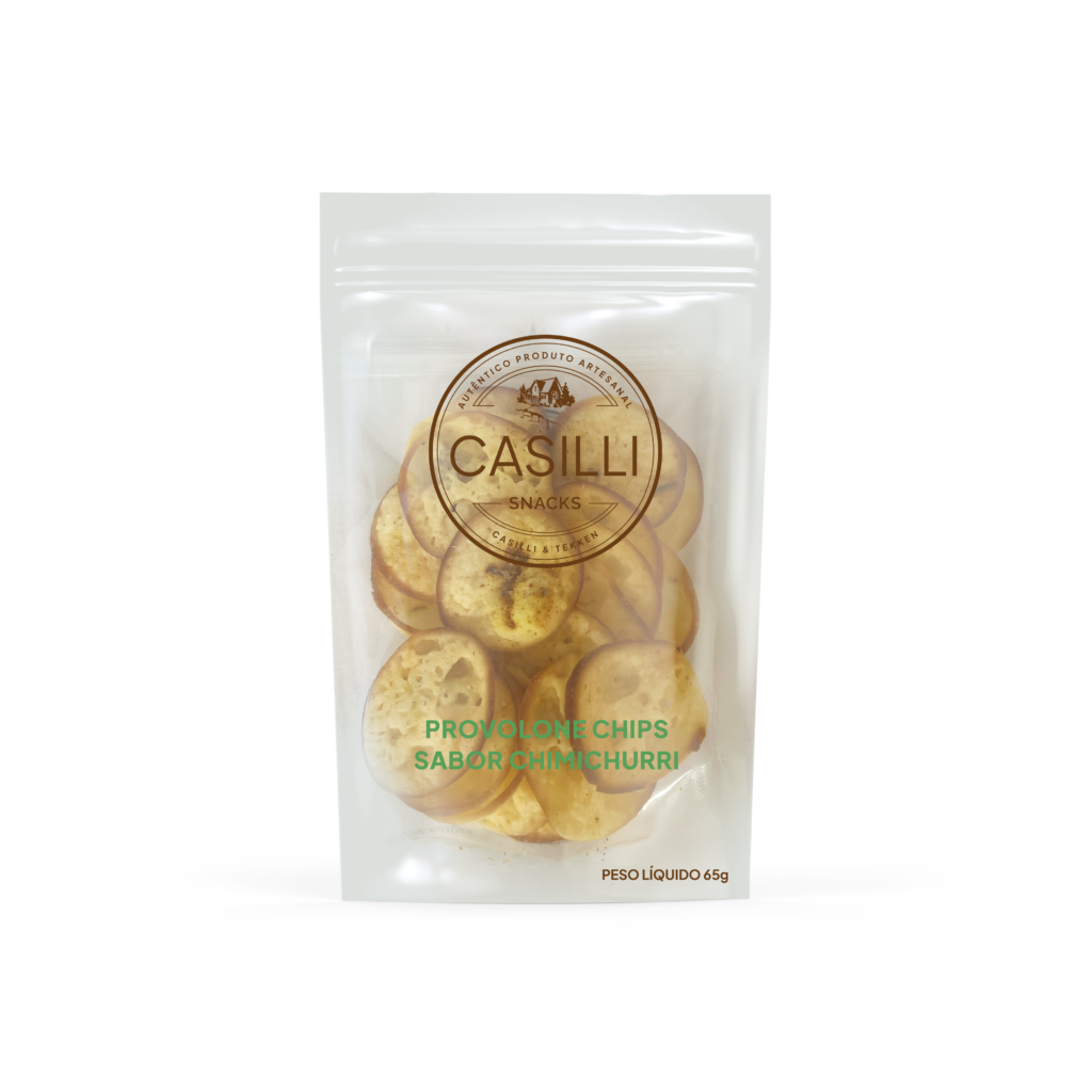 Provolone Chips Sabor Chimichurri - Casilli & Tekken